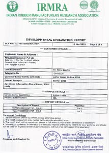 IRMRA report of pads