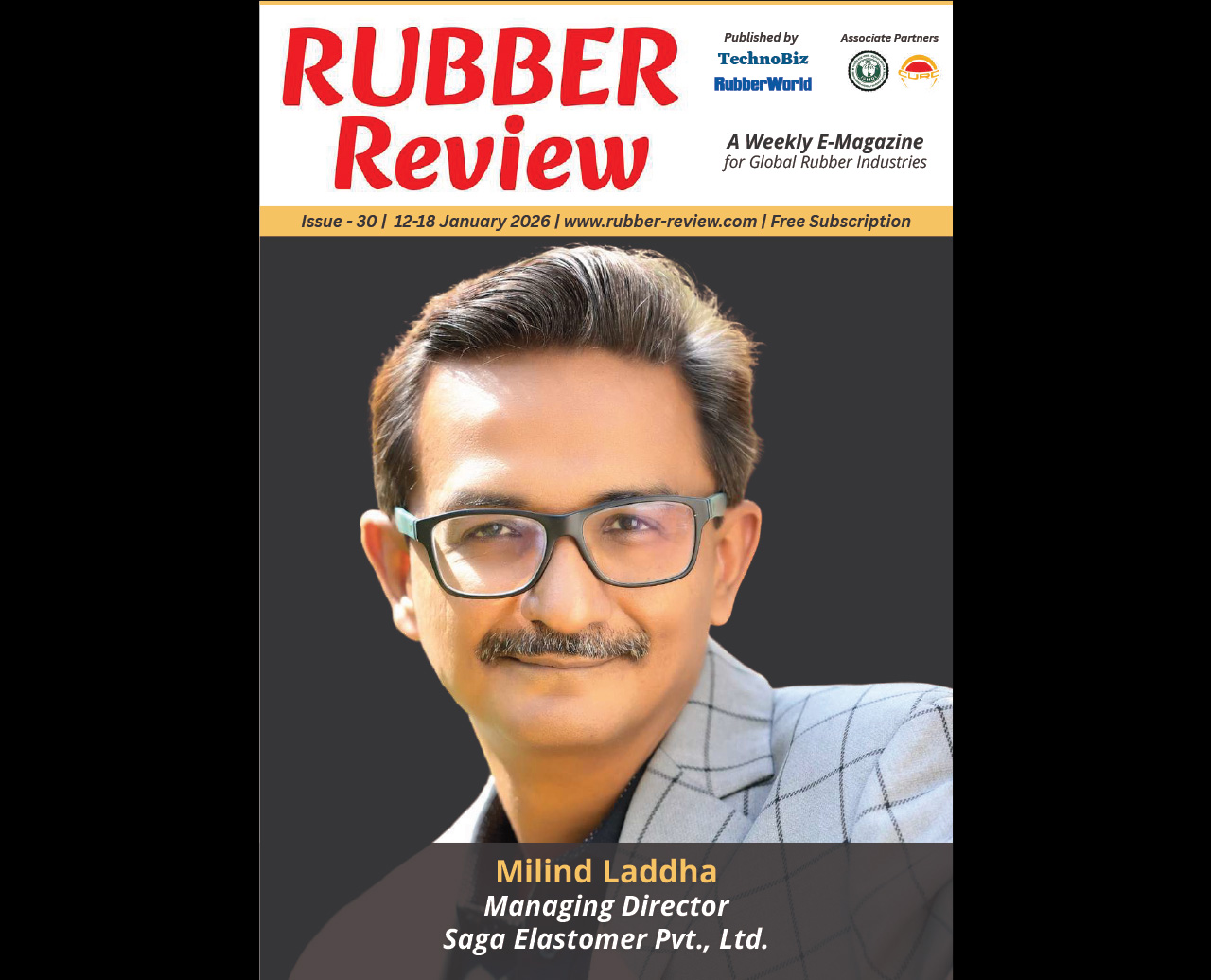 Milind Laddha, founder of Saga Elastomer, discusses rubber extrusion process discipline and manufacturing excellence in cover story interview